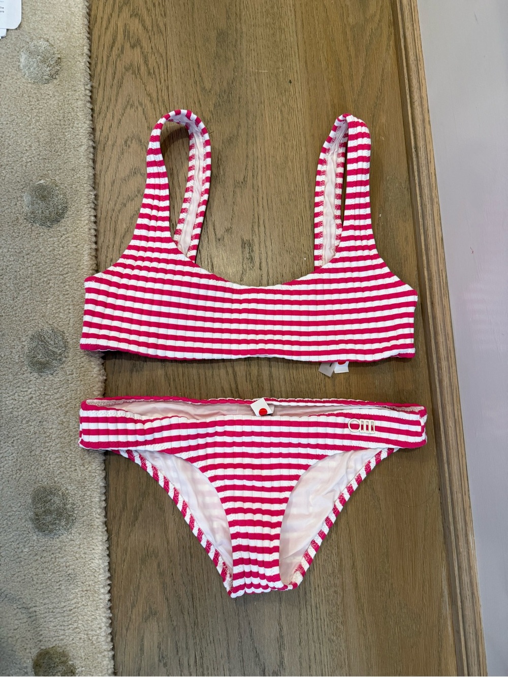 SOLID & STRIPED The Elle Swim Top and Bottom (M Bottom, L Top - runs small)
